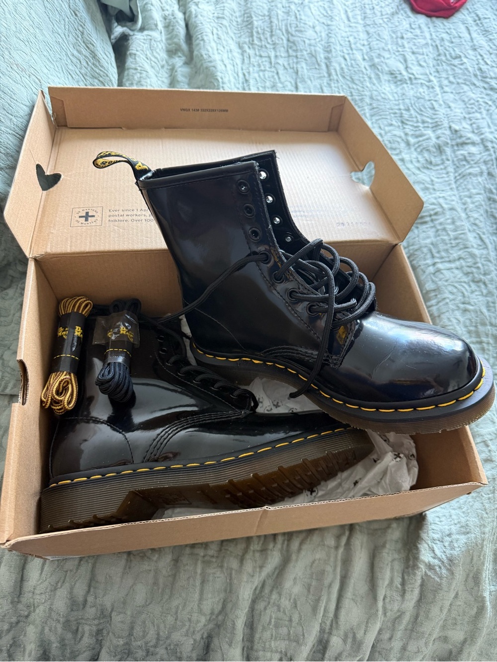 Dr. Martens 1460 patent leather boots